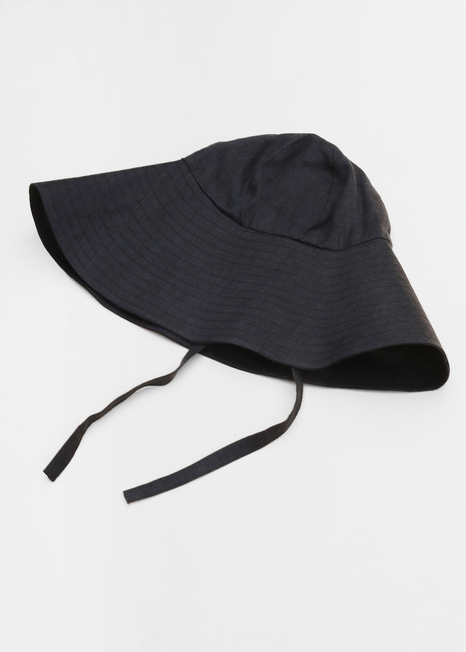 Preorder | Black | Linen Hat