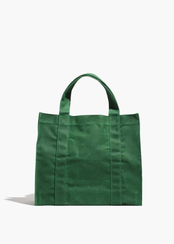 Waxed Canvas Tote | Emerald