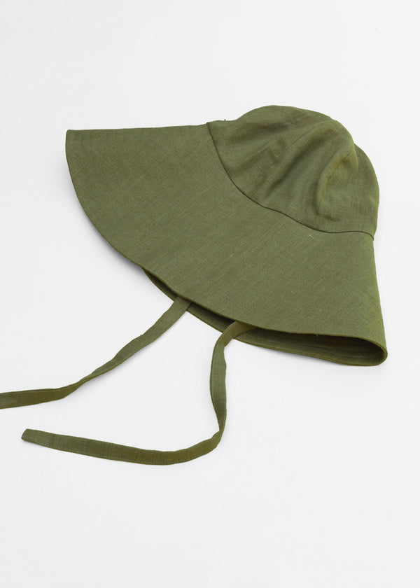 Linen Hat | Moss