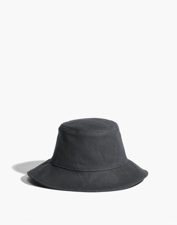 Waxed Canvas Hat | Black