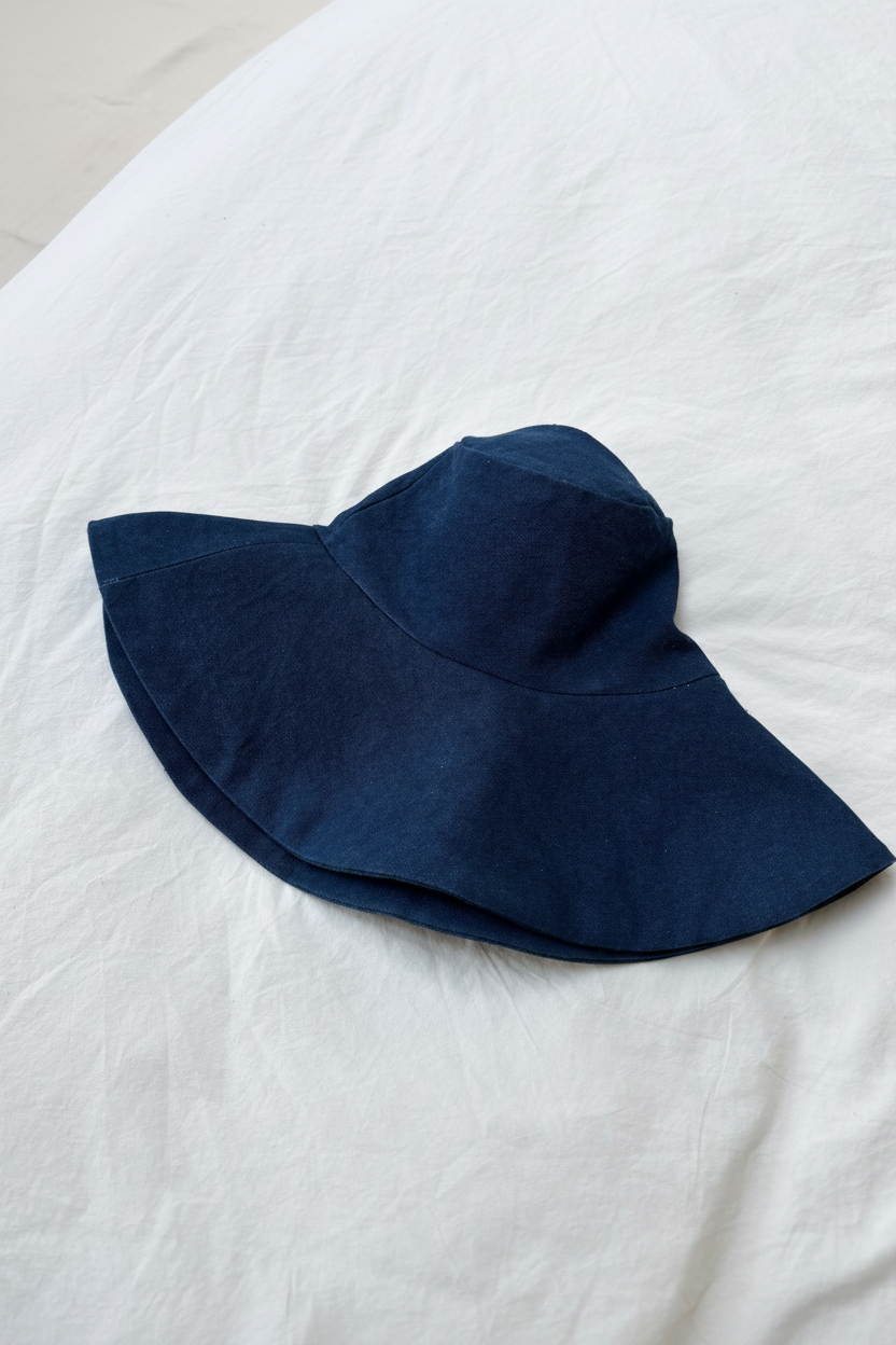 Canvas Hat | Wide Brim | Indigo