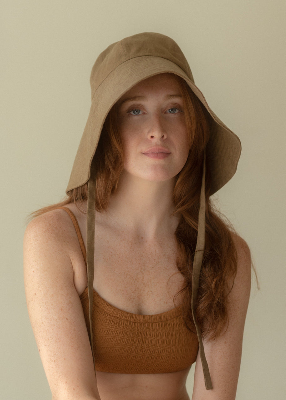 Linen Hat | Olive
