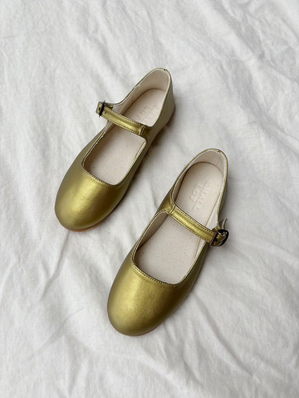 Gold | Cactus Leather Mary Jane | Size 6