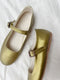 Gold | Cactus Leather Mary Jane | Size 6
