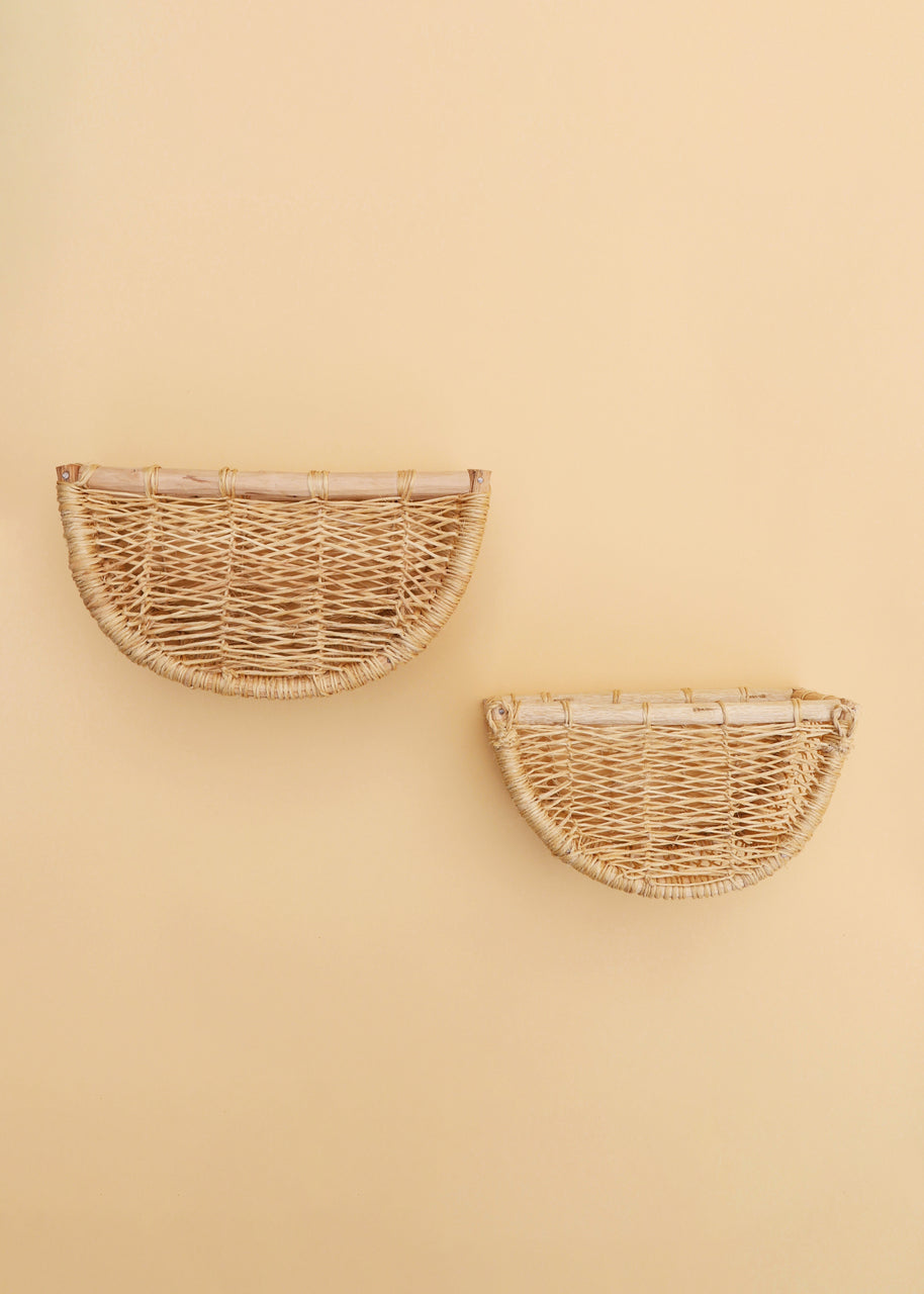 Jonote Half Moon Baskets | Set of Two