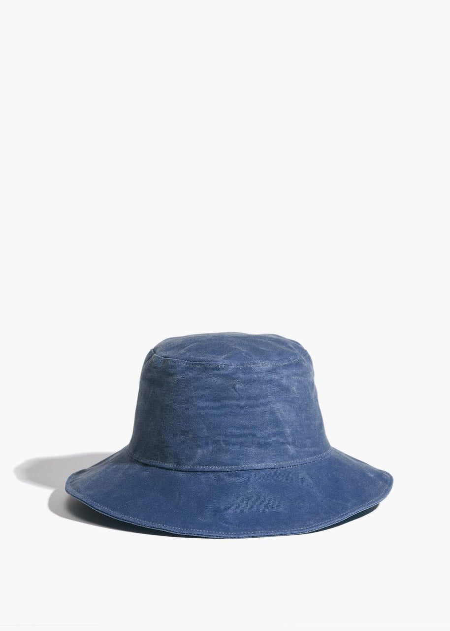 Waxed Canvas Hat | Light Indigo | Sample