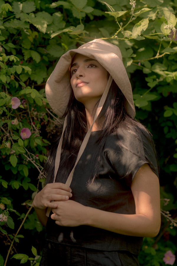 Linen Hat | Beige