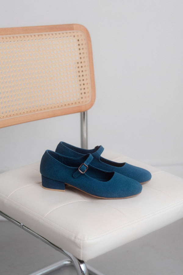 Preorder | Indigo | Heeled Mary Jane