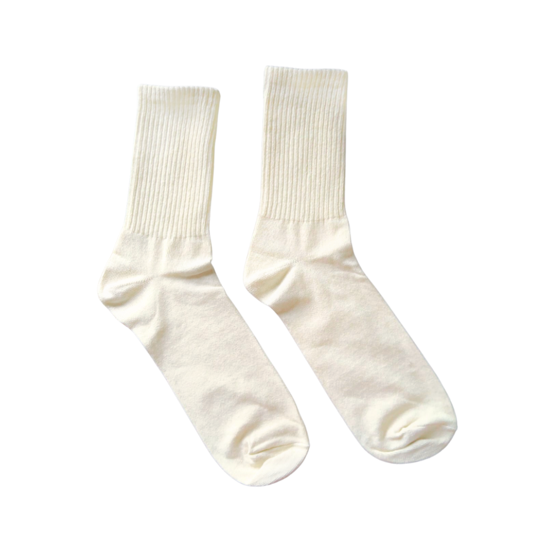 Natural | Crew Socks
