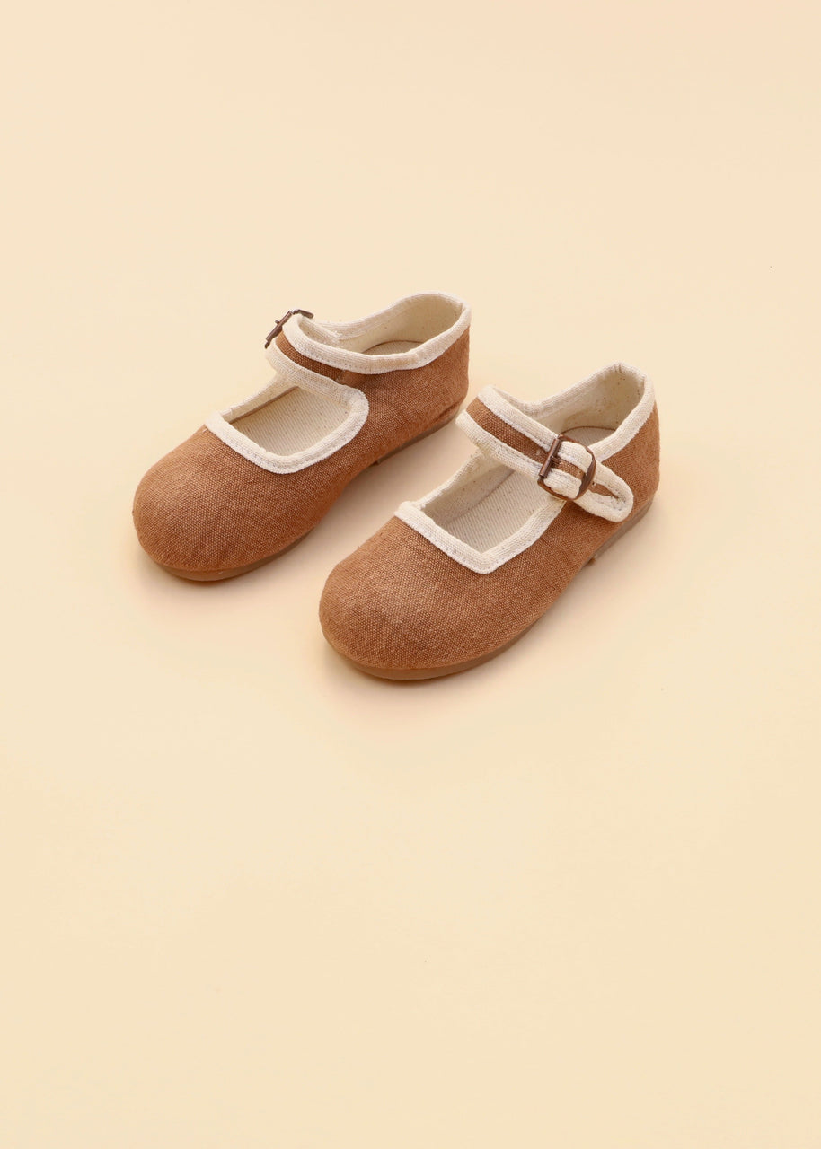 Rust & Natural Trim | Child's Mary Jane