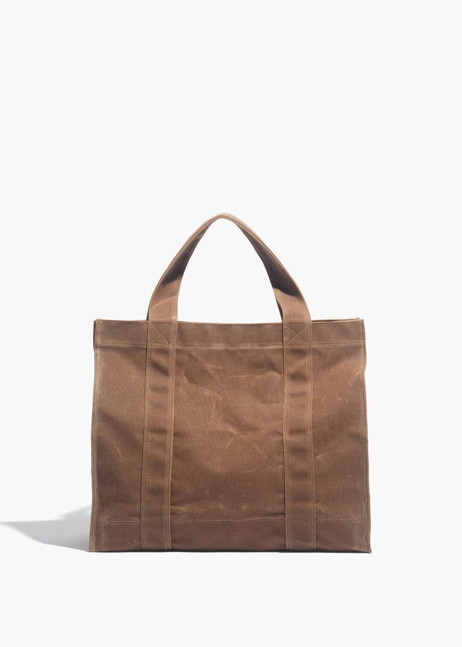 Preorder | Waxed Canvas Tote | Brush Brown