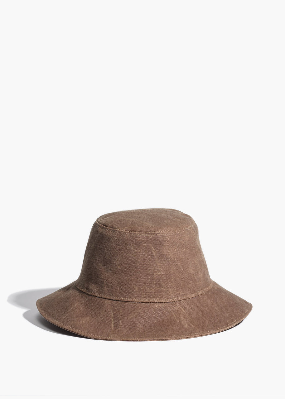 Waxed Canvas Hat | Brush Brown